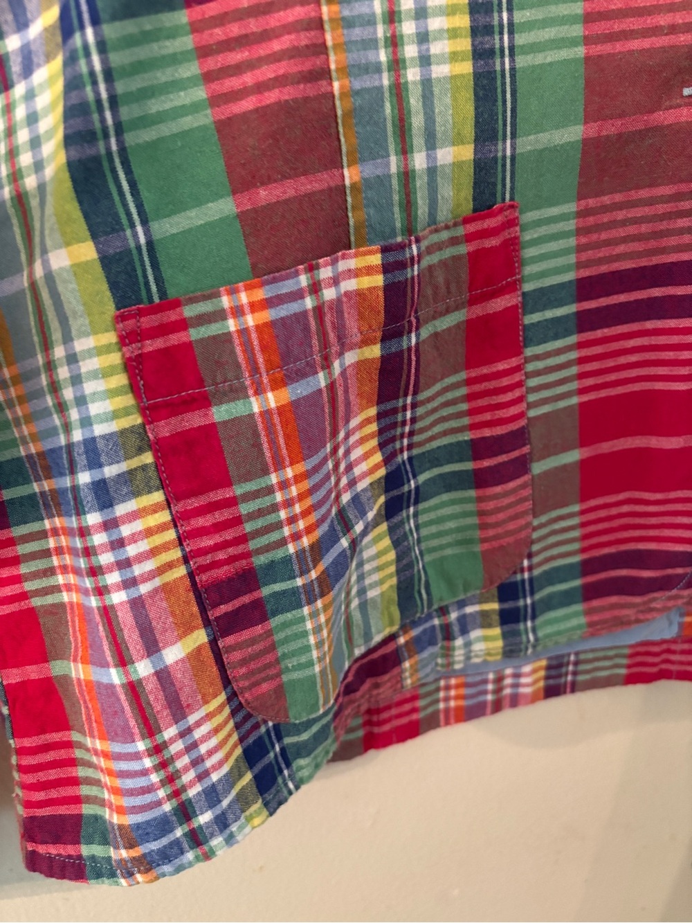 Vintage Madras Plaid Cotton Blazer Jacket BFA Classics 90s Preppy Coastal Large - Picture 4 of 11